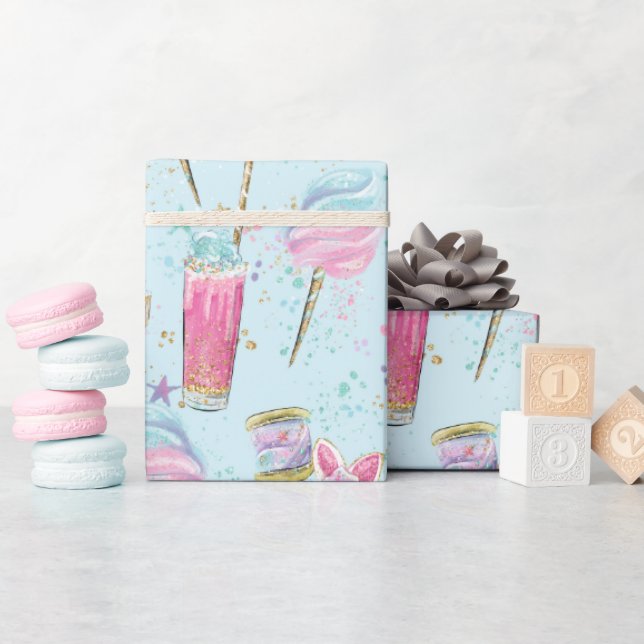 Candy and Sugar Pattern Geschenkpapier (Babyparty)