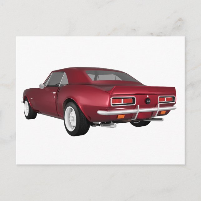 Candy Apple Camaro SS: 3D-Modell: Postkarte (Vorderseite)