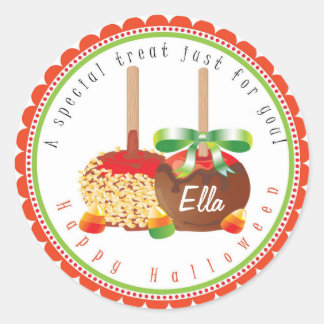 CANDY APPLE FALL HALLOWEEN RUNDER AUFKLEBER