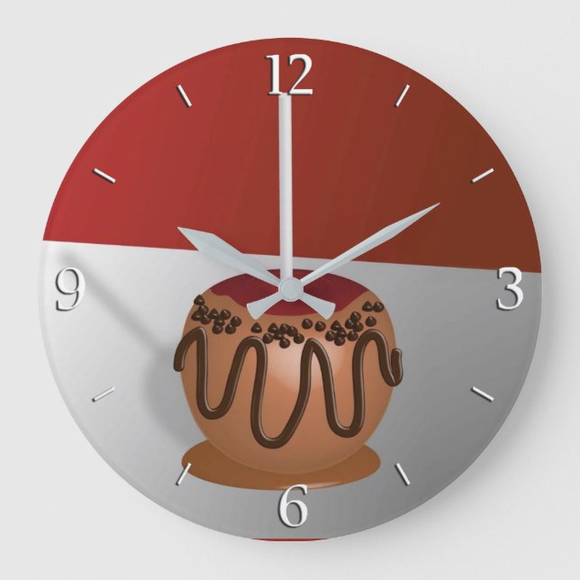 Candy Apple Große Wanduhr (Vorderseite)
