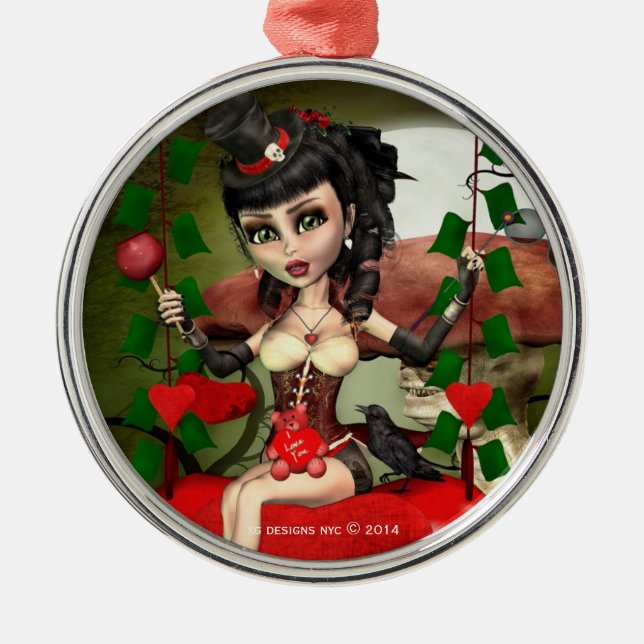 Candy Apple Liebe Lolita Premium Silver Ornament (Vorne)