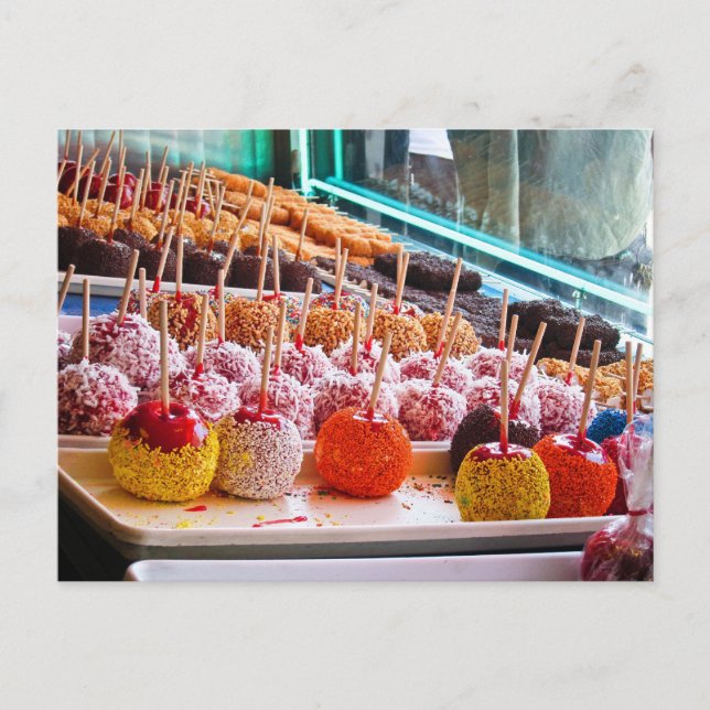 Candy Apples - Coney Island, NYC Postkarte (Vorderseite)