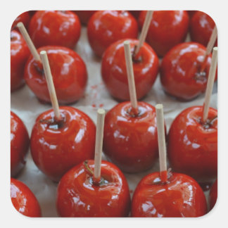 Candy Apples in Fantasyland Quadratischer Aufkleber