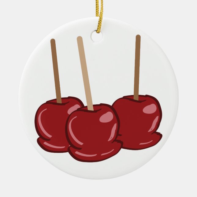 Candy Apples Keramik Ornament (Vorne)