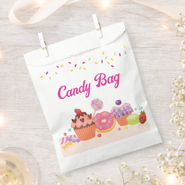 Candy Bag | Schokoladebeutel | Bäckerei | Donut Ba Geschenktütchen (Ausgeschnitten)