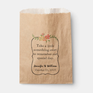 Candy Bar Custom Wedding Favor Bag Geschenktütchen