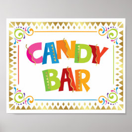 CANDY BAR Fiesta Party Signa Print Poster