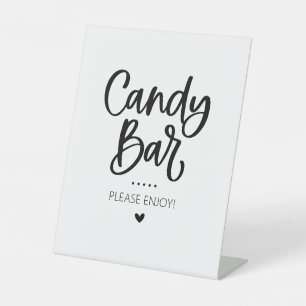 Candy Bar Gastgeschenk Sign Sockelschild