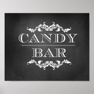 Candy Bar Table Sign 8x10 Poster