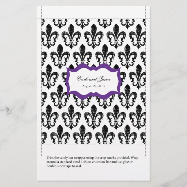 Candy Bar Wrapper | New Orleans Lila (Vorderseite)