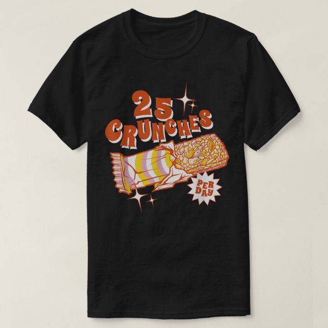Candy Bars und Eercise passen nur 25 pro Stück zus T-Shirt (Design vorne)