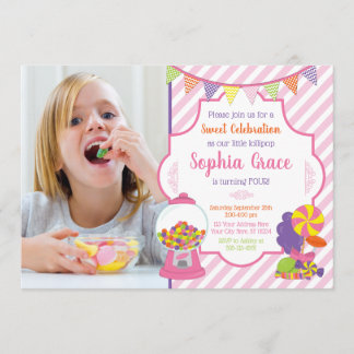 Candy Birthday Einladungen | Sweet Shoppe Party