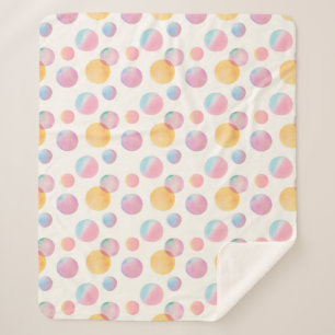 Candy Bubbles Sherpa Blanket Sherpadecke