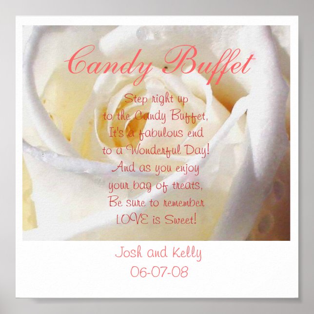 Candy Buffet Poster (Vorne)
