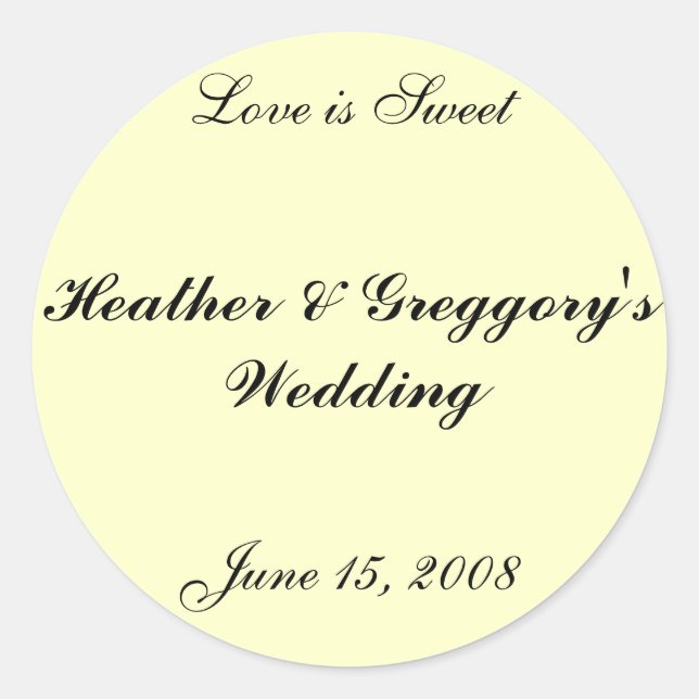 Candy Buffet Sticker (Vorderseite)