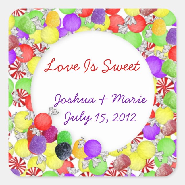 Candy Buffet Sticker (Vorderseite)