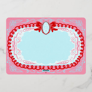 Candy Cameo Custom Folien Feiertagskarte