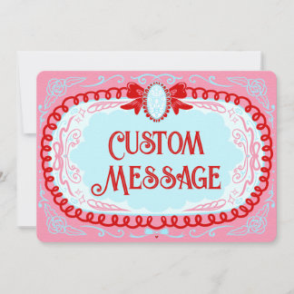 Candy Cameo Custom Mitteilungskarte