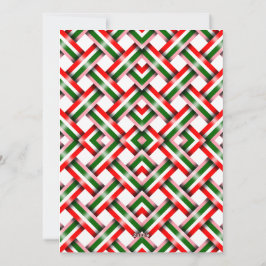 Candy Cana Weihnachts nahtlos Flat Holiday Card Feiertagskarte