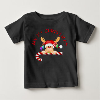 Candy Cane 1. Weihnachten Baby T-shirt