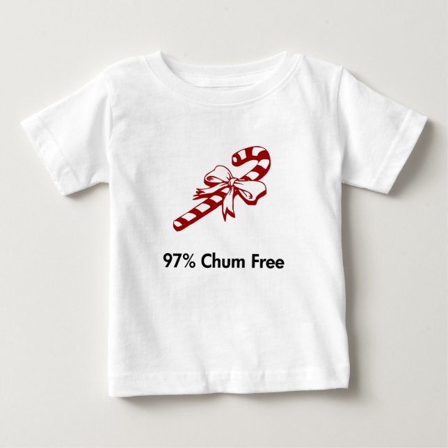 Candy Cane 97% Chum Baby T-shirt (Vorderseite)