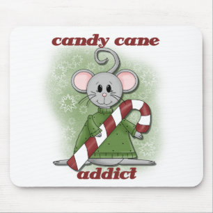Candy Cane Addict Tshirts und Geschenke Mousepad
