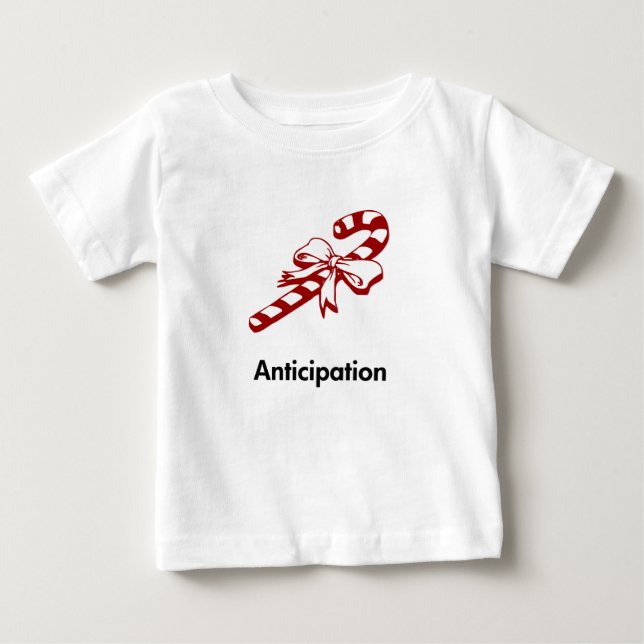Candy Cane Antizipation Baby T-shirt (Vorderseite)