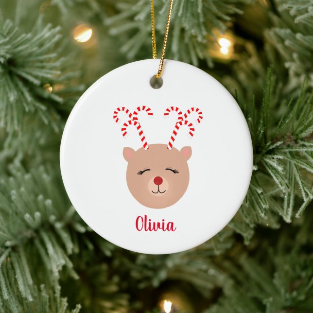 Candy Cane Antler Rentier Weihnachtsschmuck (Baum)