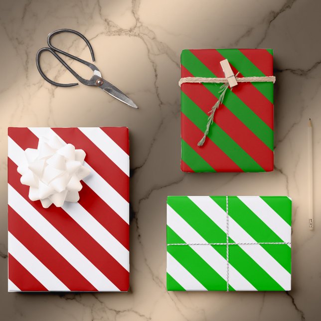 Candy Cane Basics - Geschenkwrap für klassische St Geschenkpapier Set (Von Creator hochgeladen)