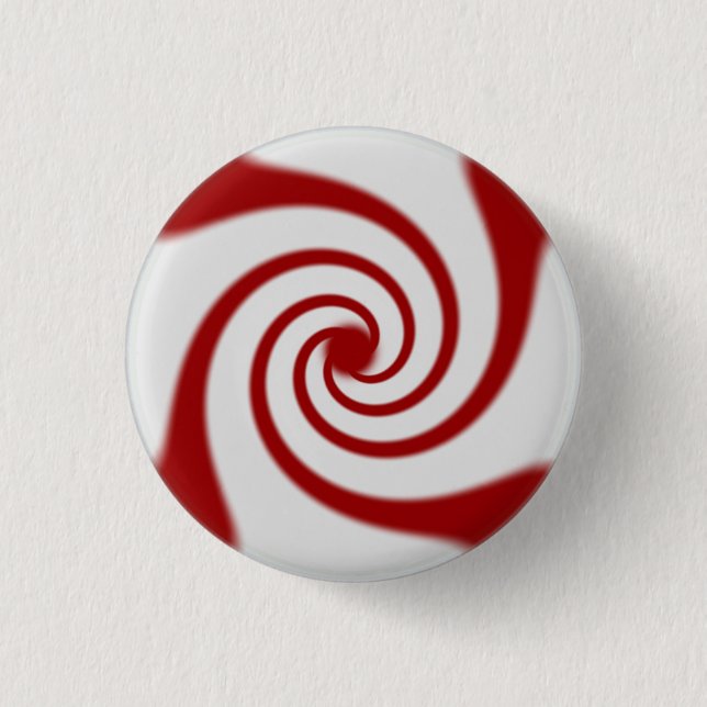 Candy Cane Basics Peppermint Drop Button (Vorderseite)