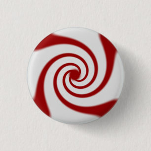 Candy Cane Basics Peppermint Drop Button