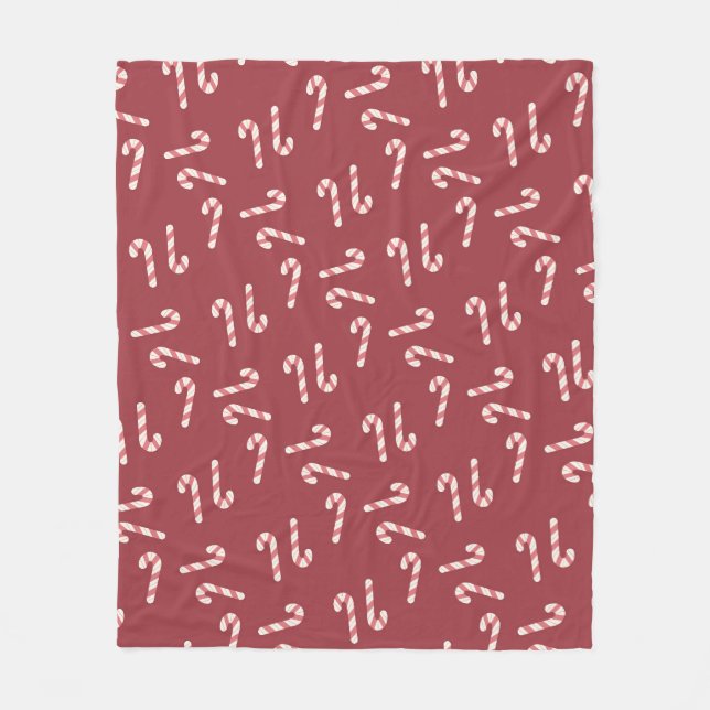 Candy Cane Blanket Fleecedecke (Vorderseite)