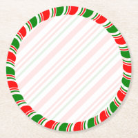 Candy Cane Border Christmas Blank Custom