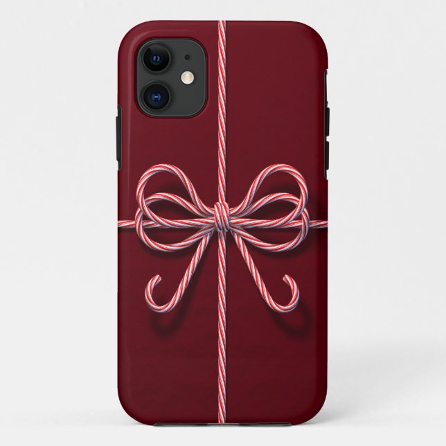 Candy Cane Bow iPhone 5 Fall Case-Mate iPhone Hülle (Rückseite)