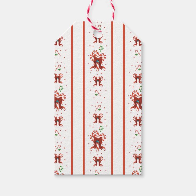 Candy Cane Chor  Geschenkanhänger (Vorderseite)