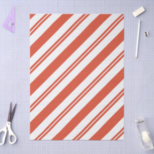 Candy Cane Chorus Diagonale Seidenpapier