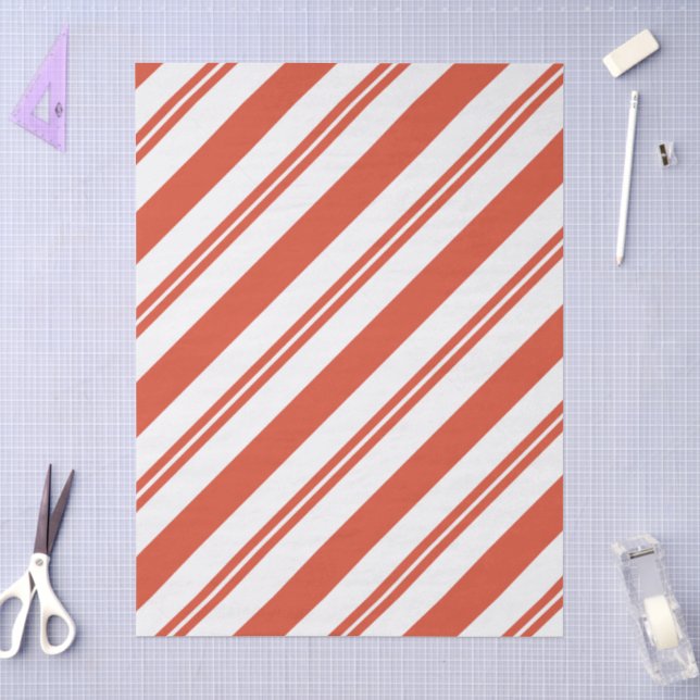 Candy Cane Chorus Diagonale Seidenpapier (Basteln)