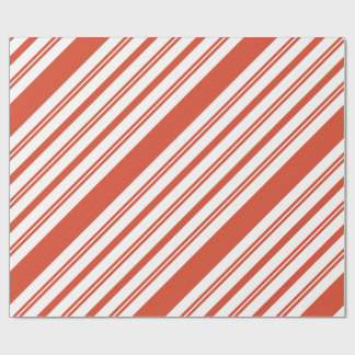 Candy Cane Chorus-Stripe-Diagonal Geschenkpapier