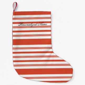 Candy Cane Chorus-Stripe-Horizontal Kleiner Weihnachtsstrumpf