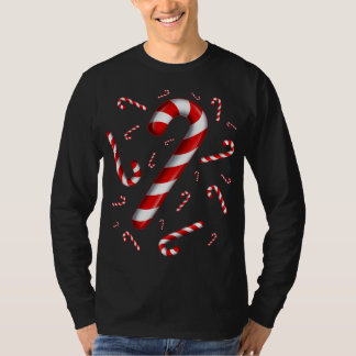 Candy Cane Christmas Candy Matching Family T-Shirt