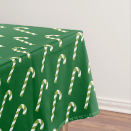 Candy Cane Christmas Green Tischdecke