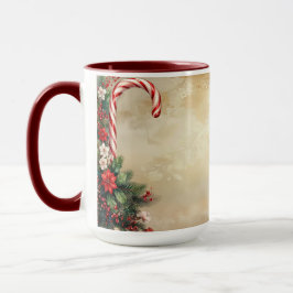 Candy Cane Christmas Holiday Mug Tasse