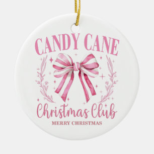 Candy Cane Christmas Keepake Keramik Ornament