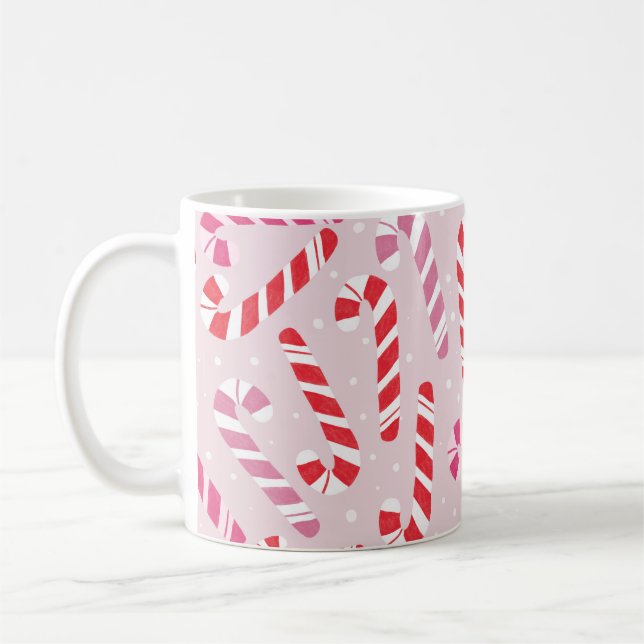 Candy Cane Christmas Mug (Gauche)