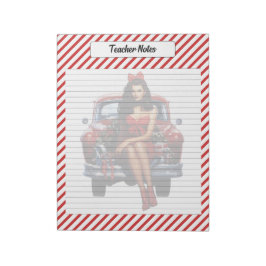 Candy Cane Christmas Notizblock