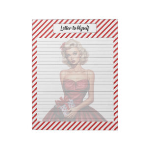 Candy Cane Christmas Notizblock