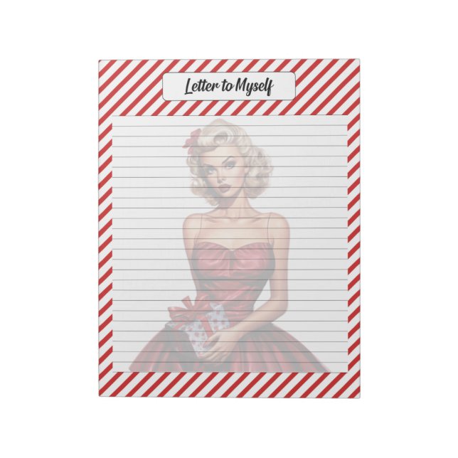 Candy Cane Christmas Notizblock (Rotiert)