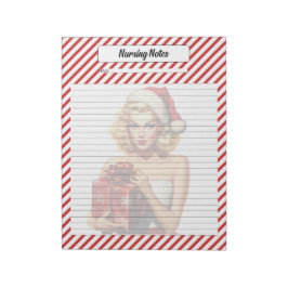 Candy Cane Christmas Notizblock