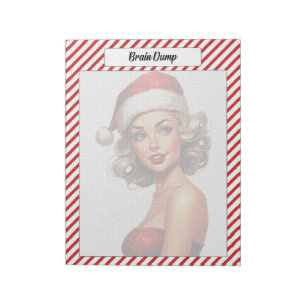 Candy Cane Christmas Notizblock