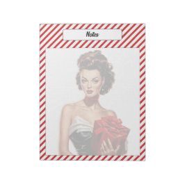 Candy Cane Christmas Notizblock